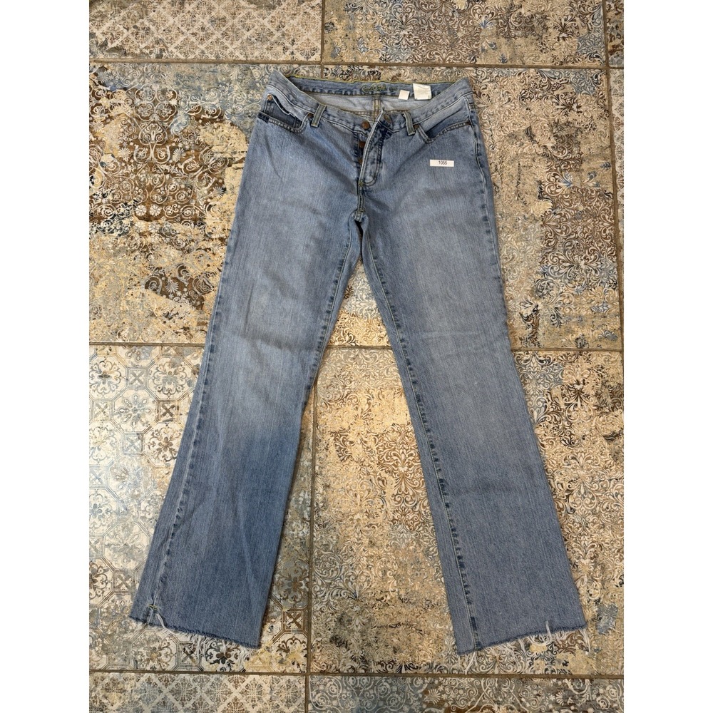 Cruel Girl Slim Fit Bootcut Jeans Women's 11 XLong Light Wash Raw Hem